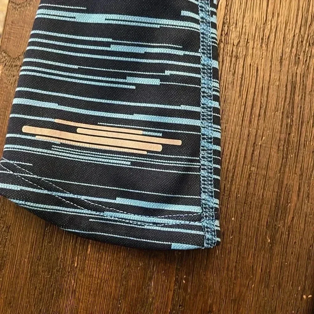 Nike Running blue and black striped shirt size XS